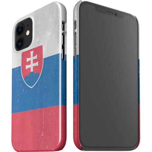 Slovakia Flag Distressed iPhone 12 Mini Lite Case